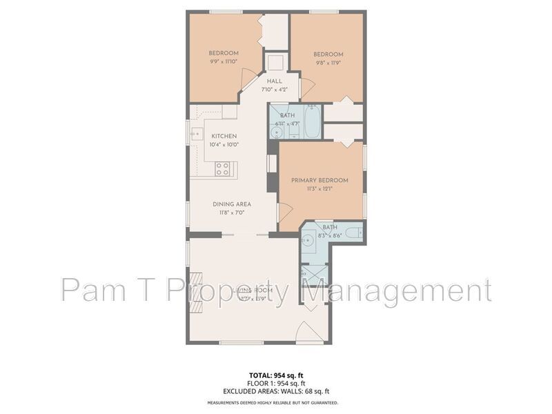 3 bedroom 2 bath Downtown Savannah apartment property image