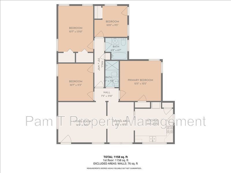 3 bedroom 2 bath midtown house property image